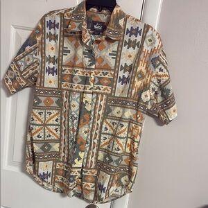 Woolrich NATIVE NAVAJO STYLE BUTTON DOWN SHIRT